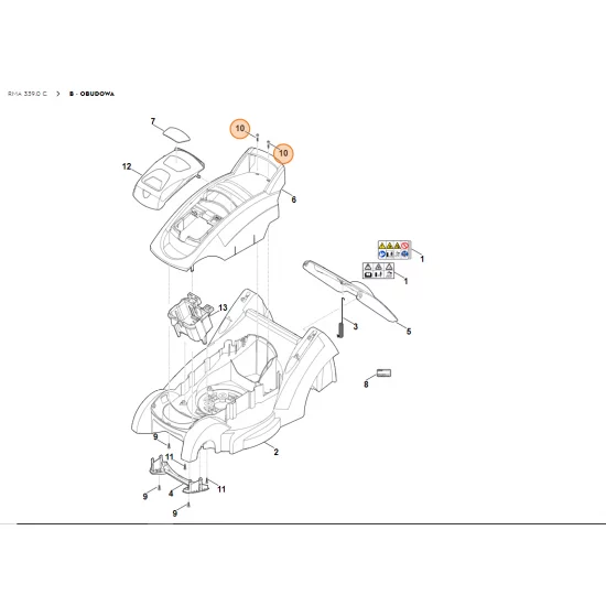 STIHL Śruba ścinana P5x25 9104 017 4293